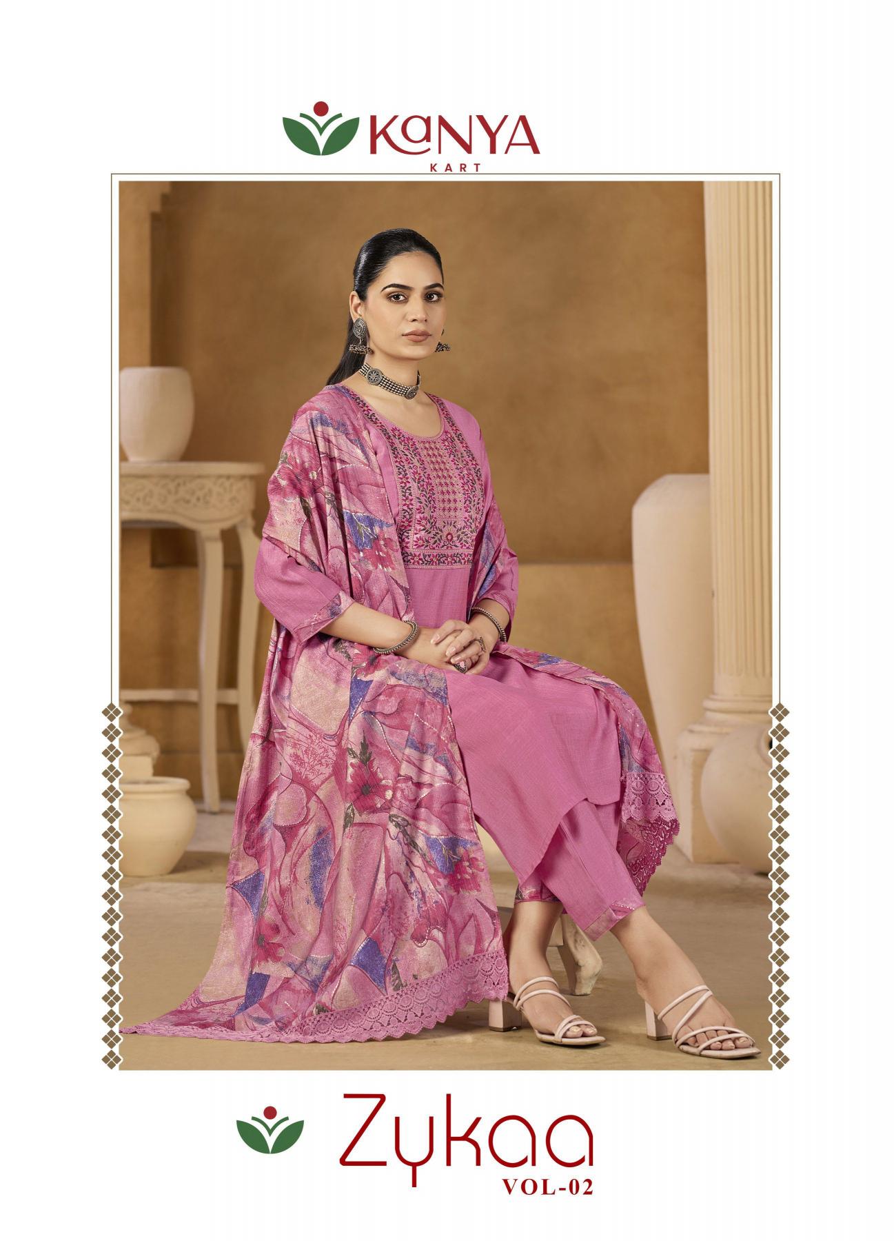 Kanya Zykaa vol 2 catalog w kurtis for wholesale bangalore