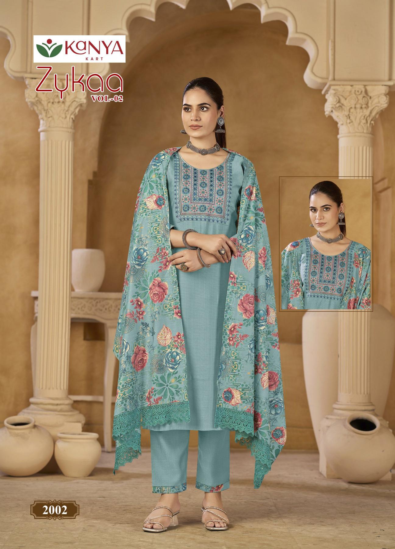 Kanya Zykaa vol 2 catalog w kurtis for wholesale bangalore