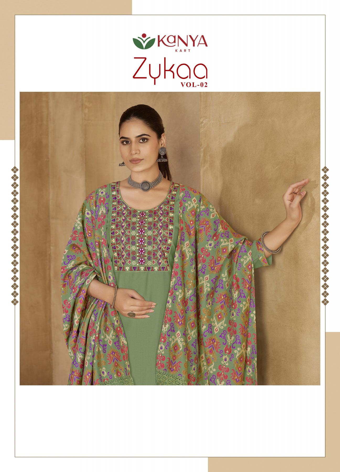 Kanya Zykaa vol 2 catalog w kurtis for wholesale bangalore