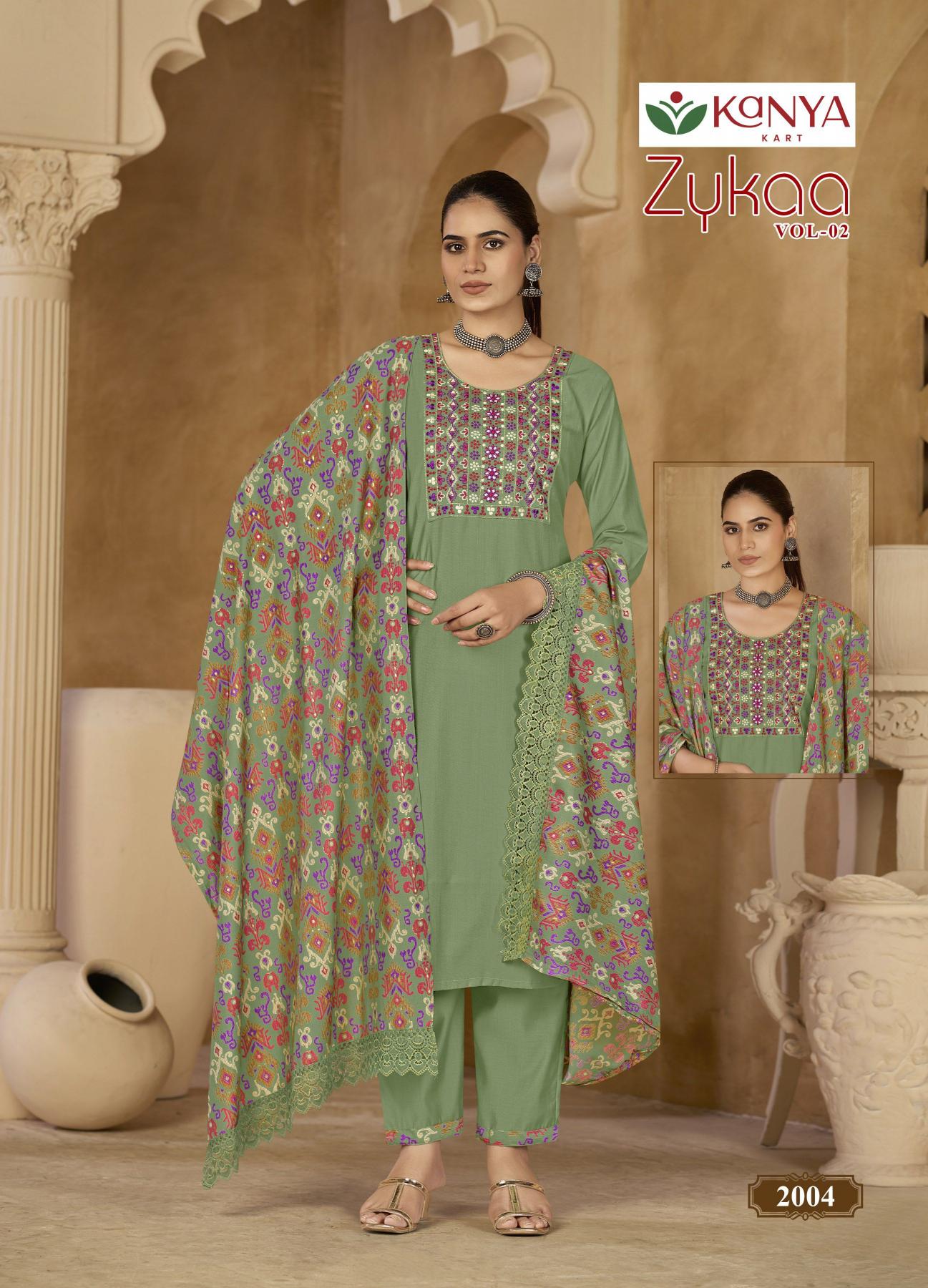 Kanya Zykaa vol 2 catalog w kurtis for wholesale bangalore