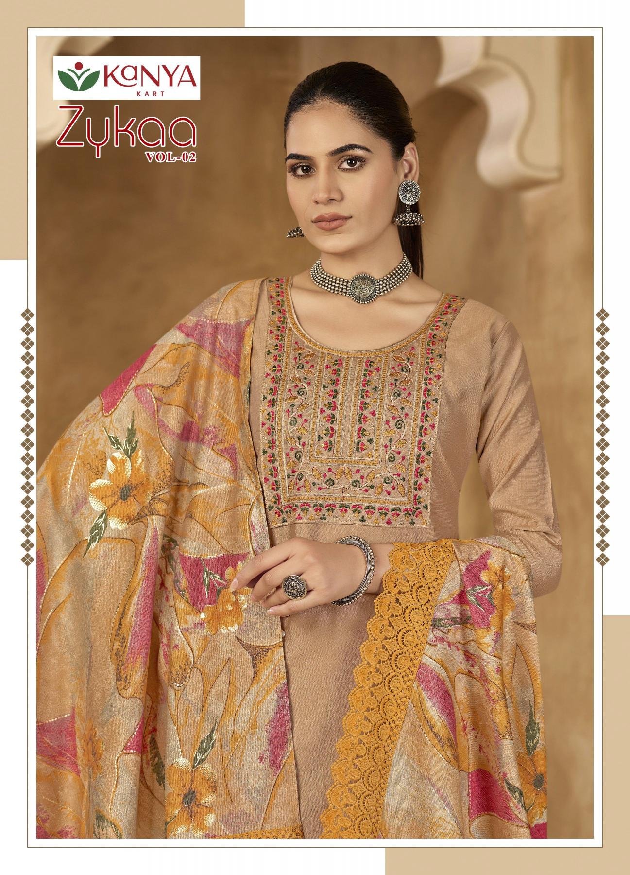 Kanya Zykaa vol 2 catalog w kurtis for wholesale bangalore