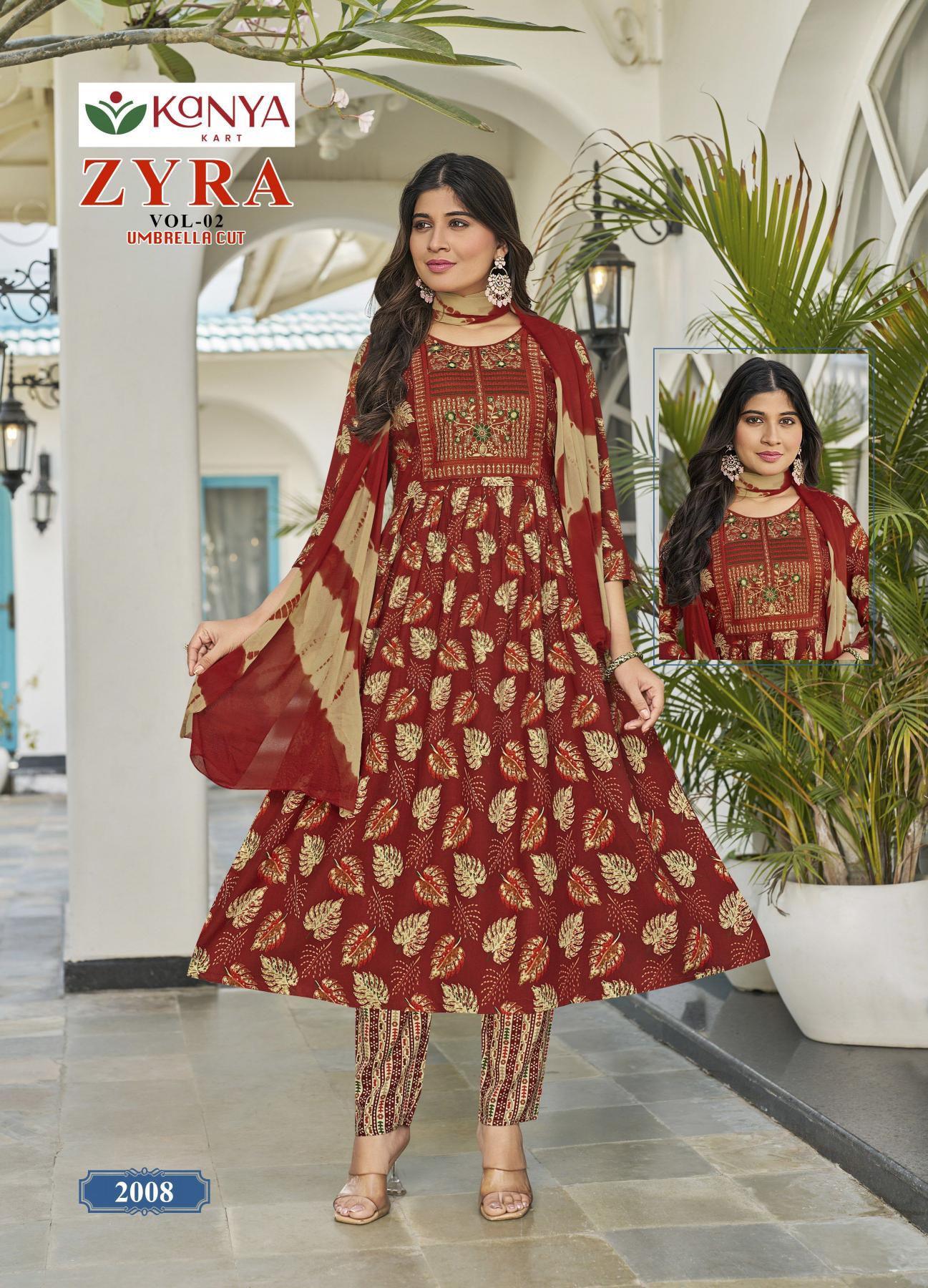 Kanya Zyra vol 2 catalog w kurtis official wholesaler