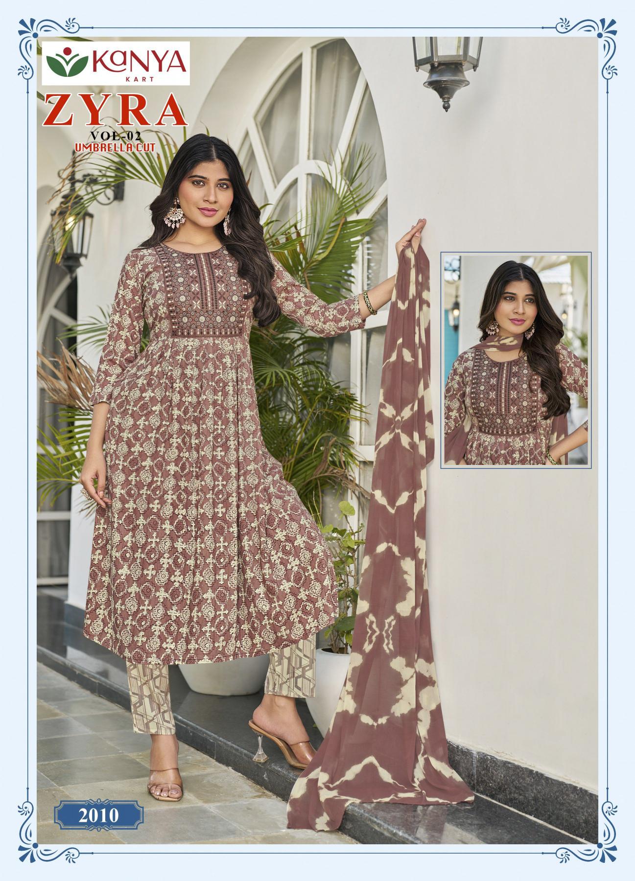 Kanya Zyra vol 2 catalog w kurtis official wholesaler