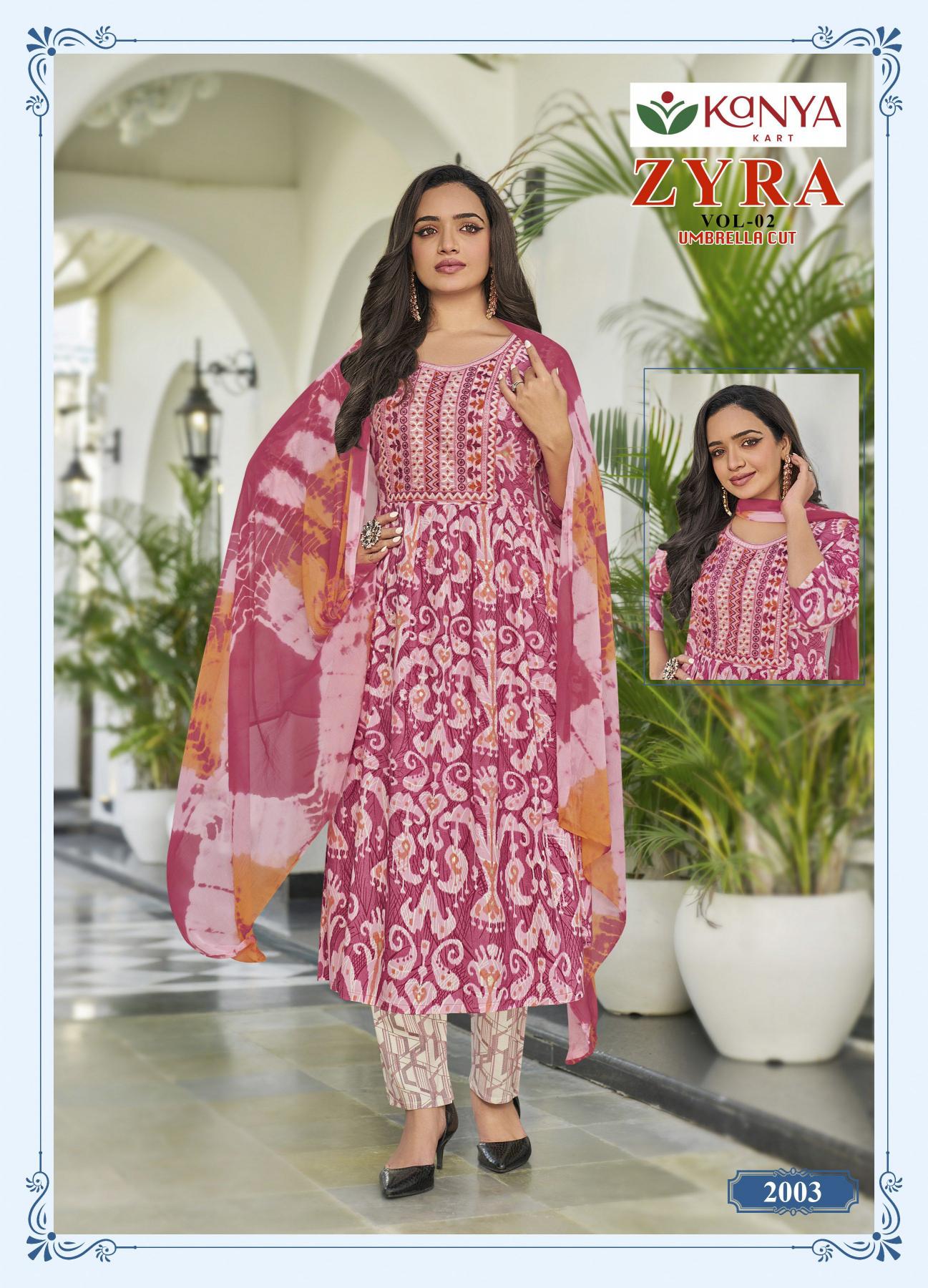 Kanya Zyra vol 2 catalog w kurtis official wholesaler