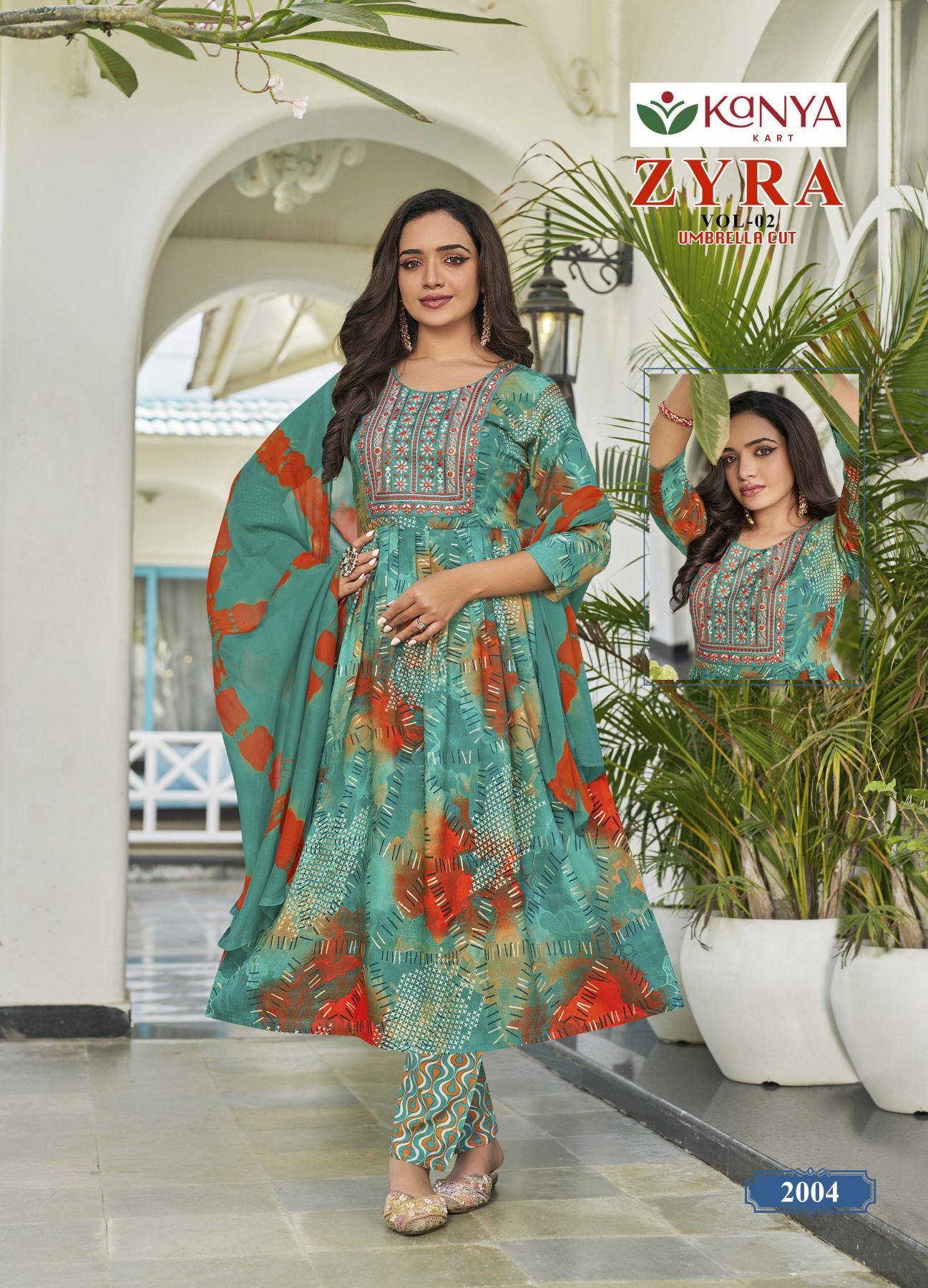 Kanya Zyra vol 2 catalog w kurtis official wholesaler