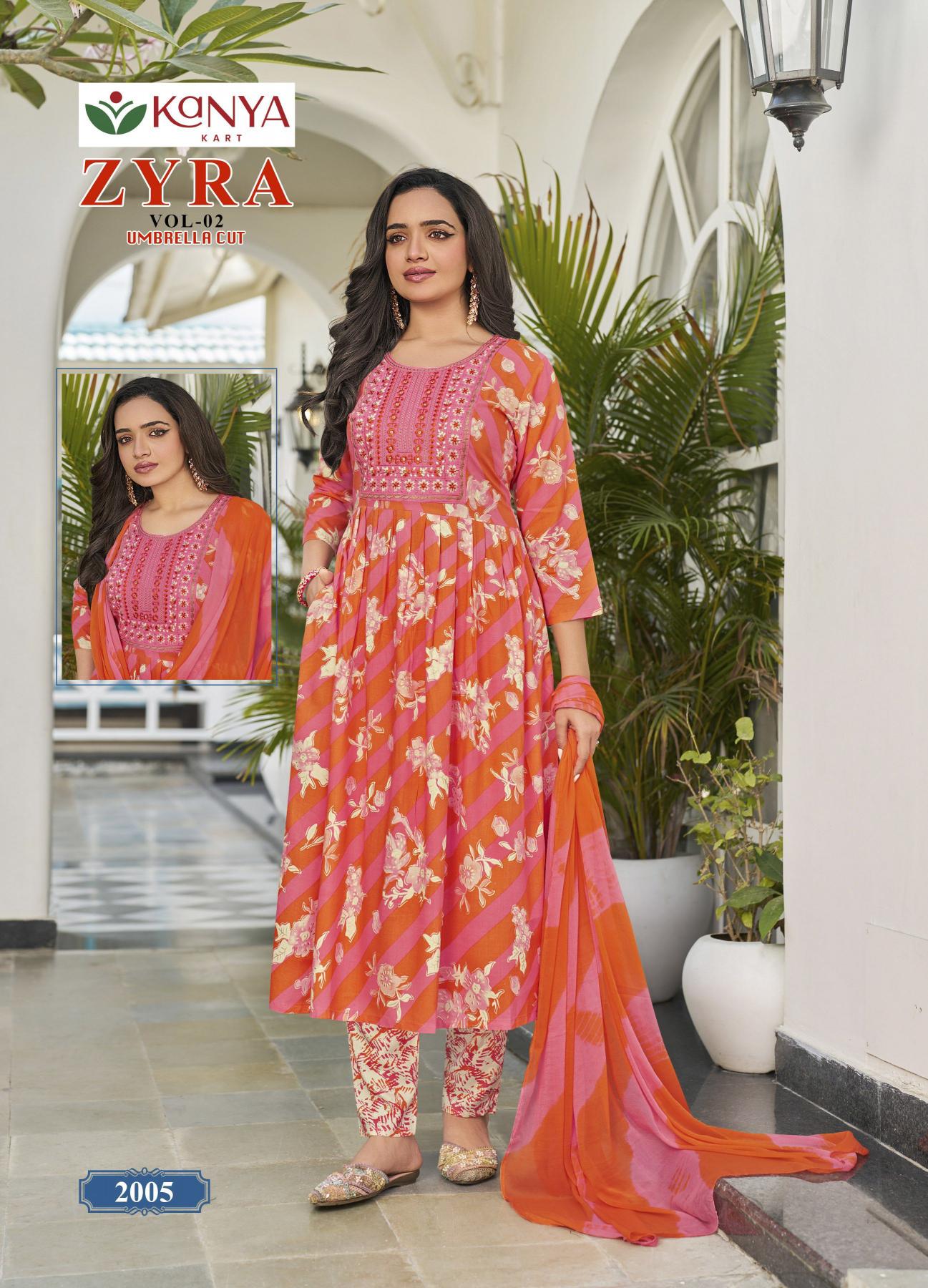 Kanya Zyra vol 2 catalog w kurtis official wholesaler