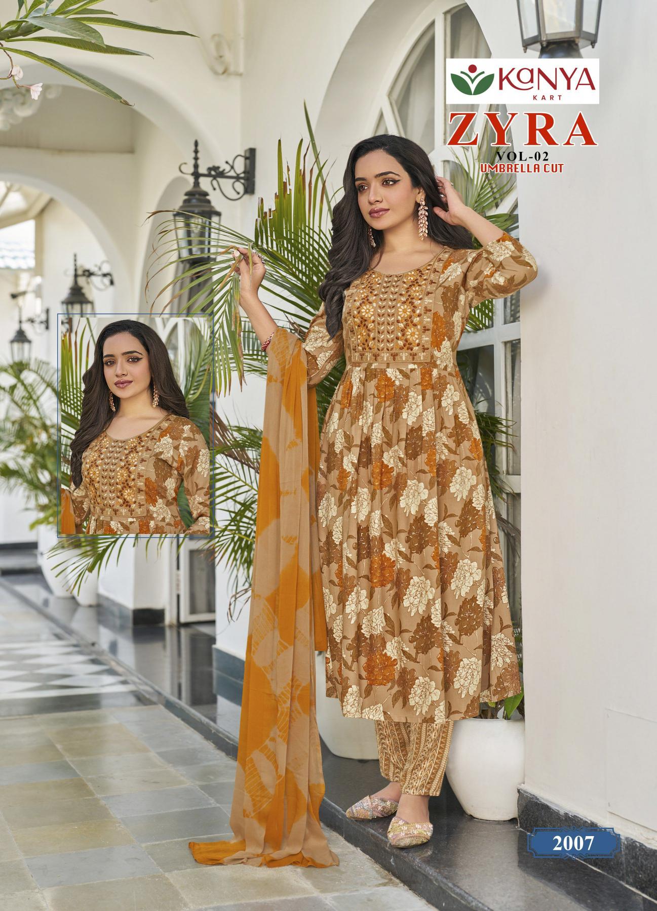 Kanya Zyra vol 2 catalog w kurtis official wholesaler