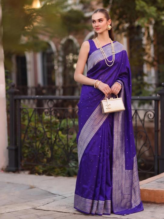 KATHA COTTON by SHREE SHYAM FASHION fancy designer Cotton Blend fabric saree wholesale with Fancy latkan 