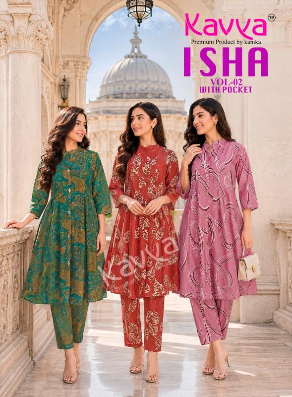 Kavya Isha vol 2 catalog coord set wholesale market