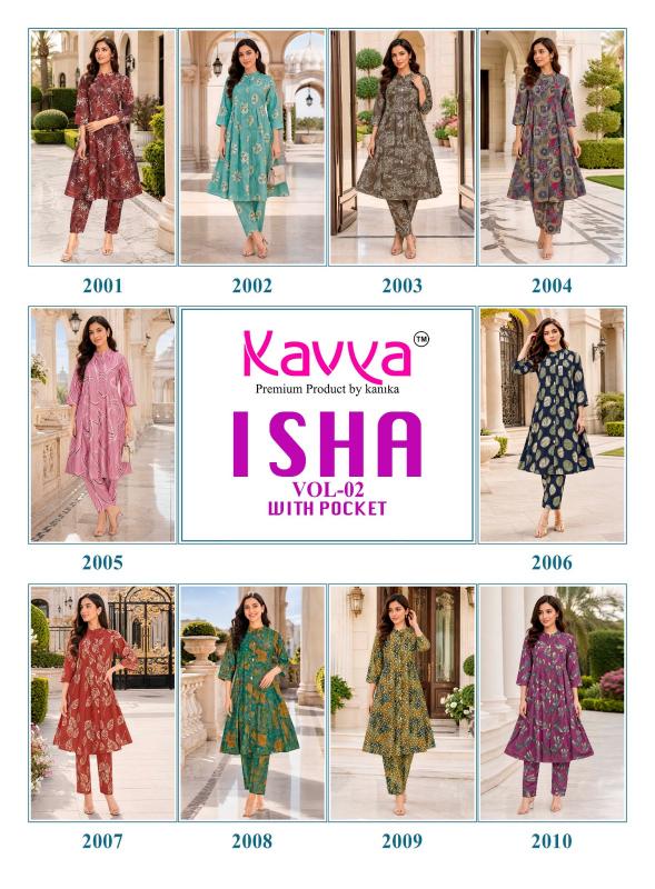 Kavya Isha vol 2 catalog coord set wholesale market