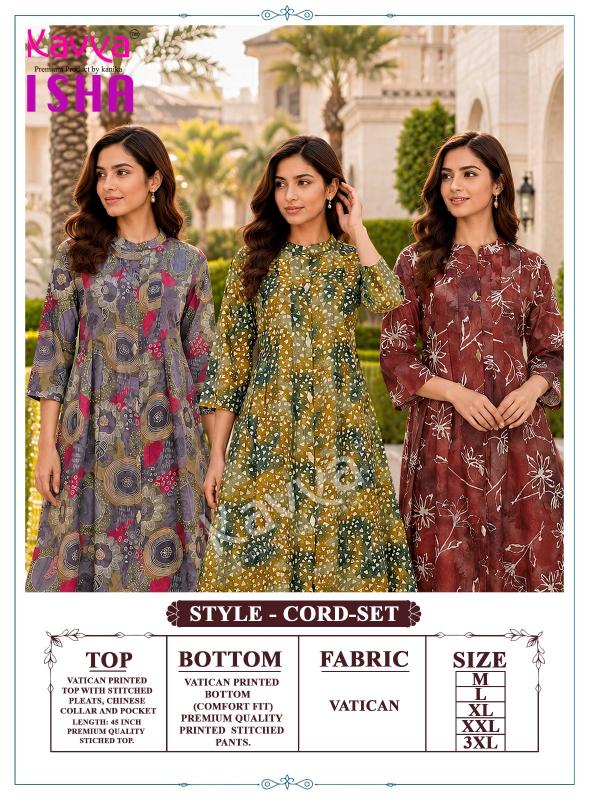 Kavya Isha vol 2 catalog coord set wholesale market
