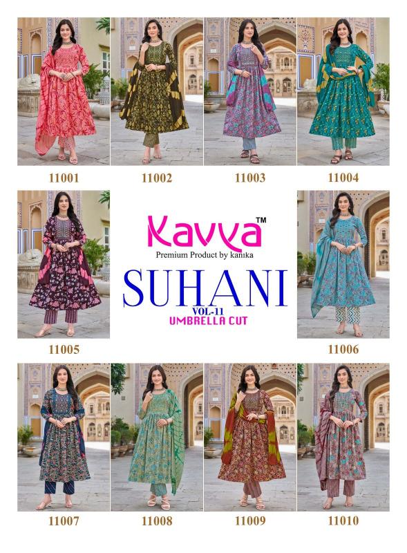 Kavya Suhani vol 11 catalog wholesale kurtis surat surat gujarat 395010