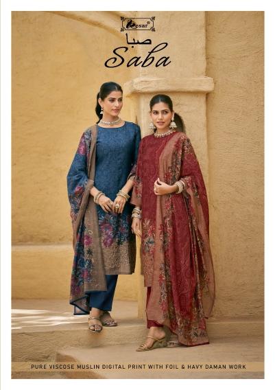 Kesar Saba catalog unstitched dress material manufacturers in surat