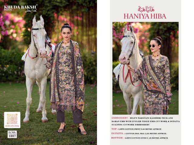 Khudha Baksh Haniya Hiba vol 1 catalog dress materials wholesaler in surat