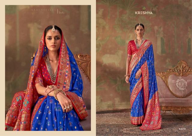 Kreshva Tarini catalog patola saree wholesalers in surat