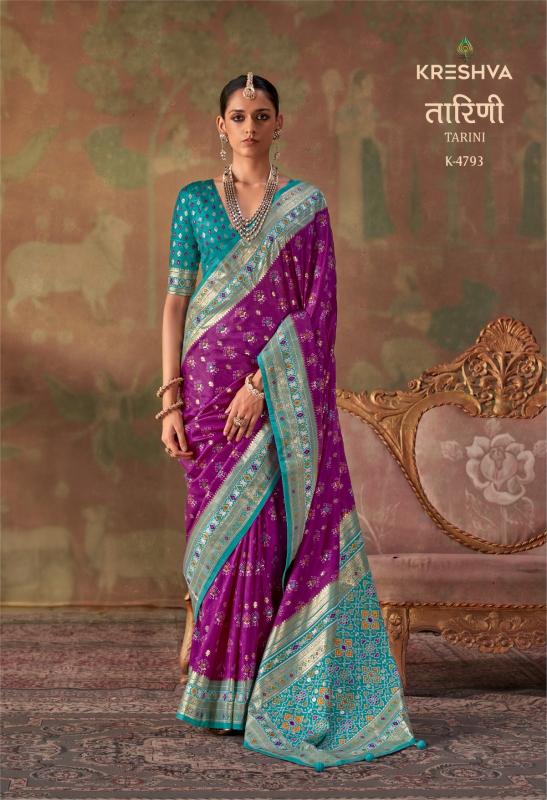 Kreshva Tarini catalog patola saree wholesalers in surat