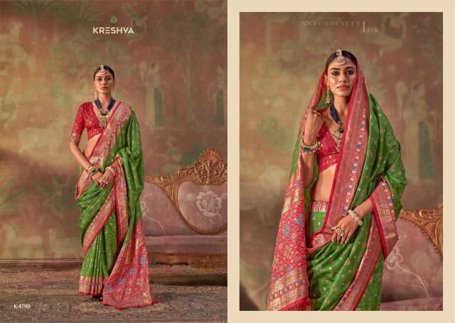 Kreshva Tarini catalog patola saree wholesalers in surat
