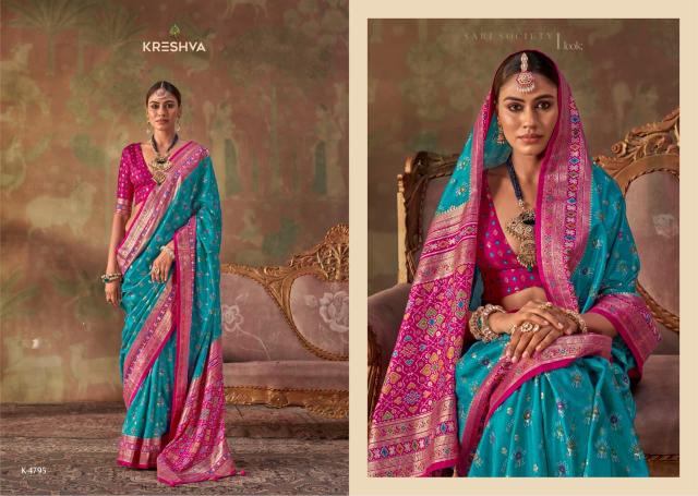 Kreshva Tarini catalog patola saree wholesalers in surat