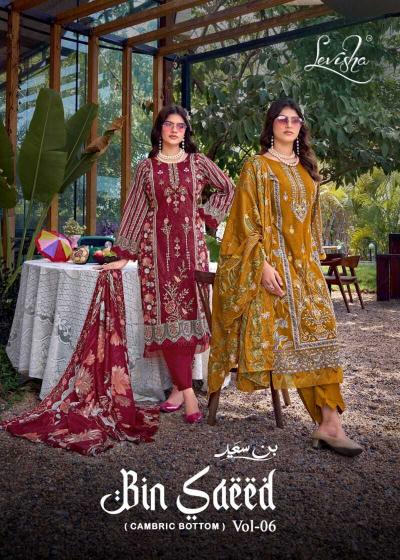 Levisha Binsaeed Nx vol 6 catalog ladies dress material manufacturer in surat
