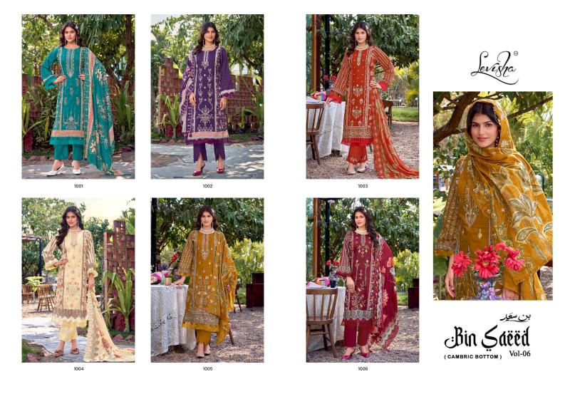 Levisha Binsaeed Nx vol 6 catalog ladies dress material manufacturer in surat