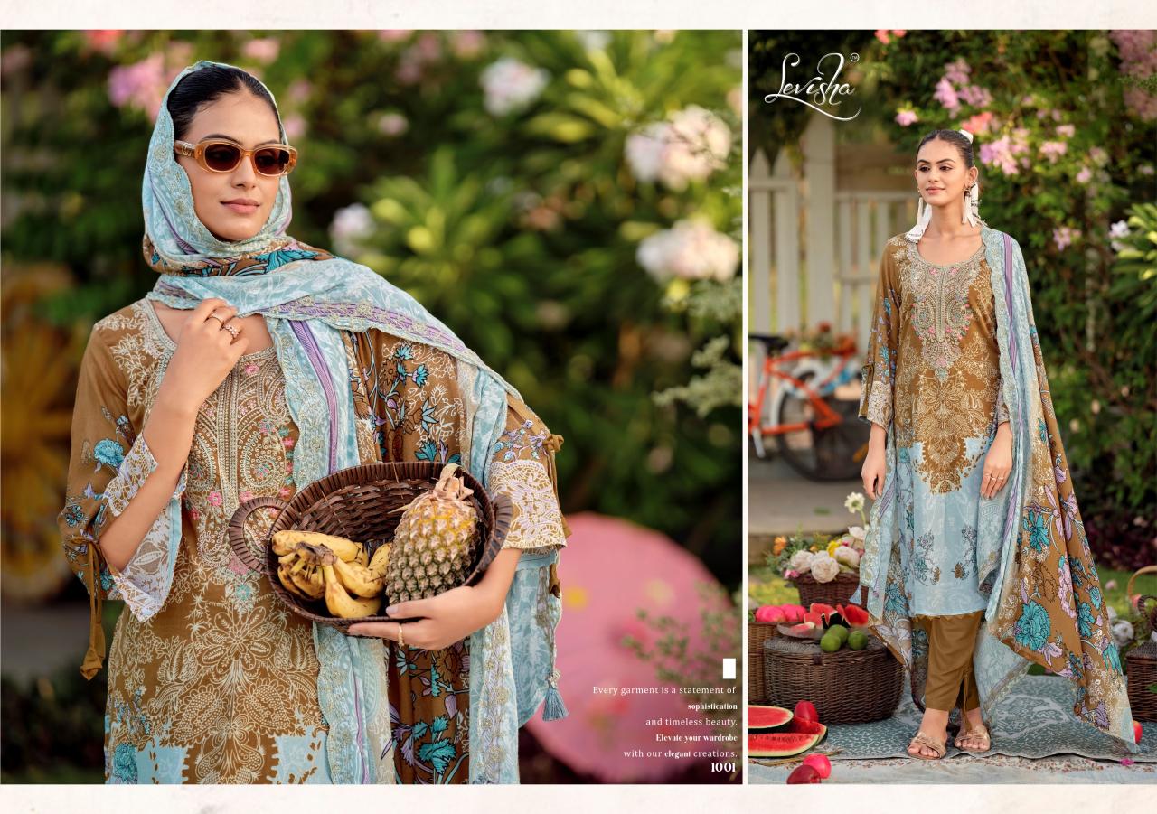 Levisha Needal Wonder Nx 3 catalog dress materials manufacturers in surat