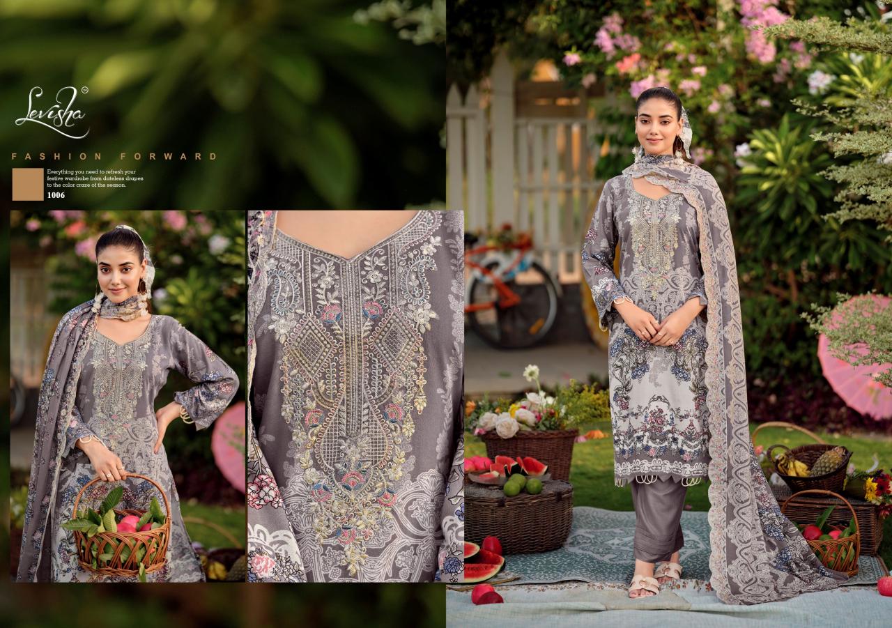 Levisha Needal Wonder Nx 3 catalog dress materials manufacturers in surat
