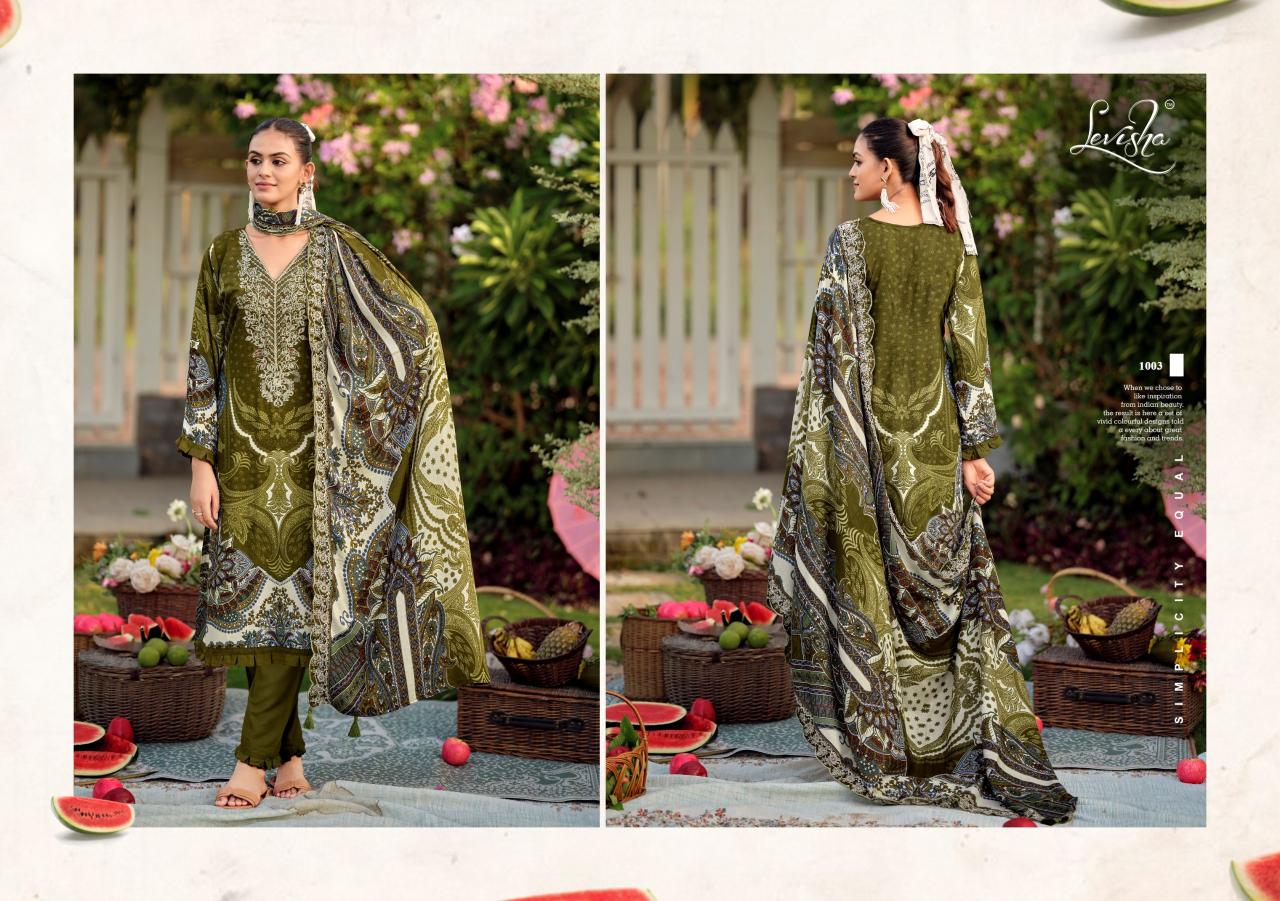Levisha Needal Wonder Nx 3 catalog dress materials manufacturers in surat