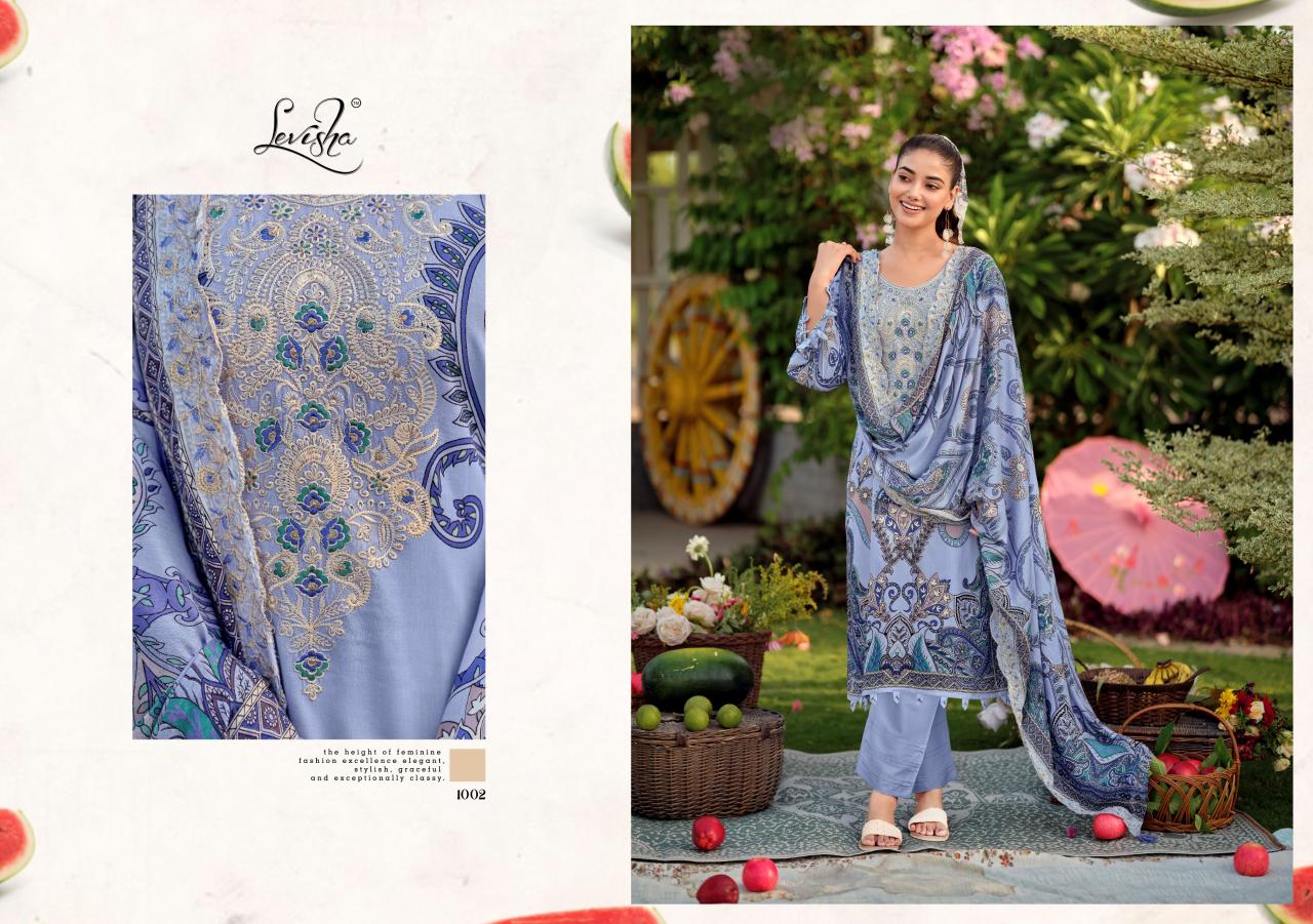 Levisha Needal Wonder Nx 3 catalog dress materials manufacturers in surat
