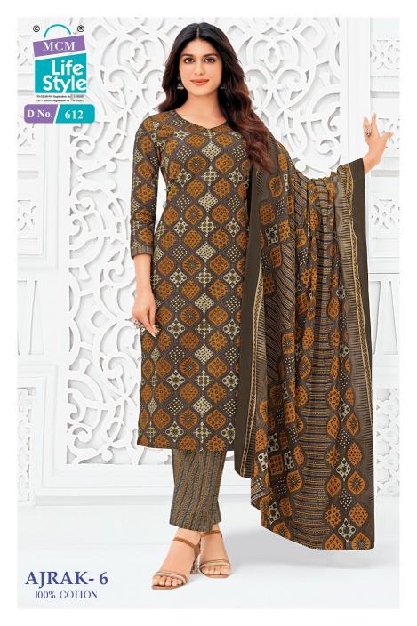 MCM Ajrak Vol-6 – Kurti Pant With Dupatta - Wholesale Catalog