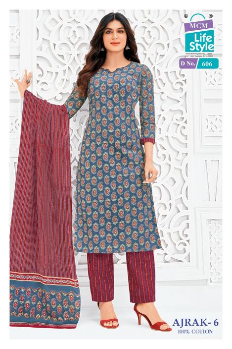 MCM Ajrak Vol-6 – Kurti Pant With Dupatta - Wholesale Catalog
