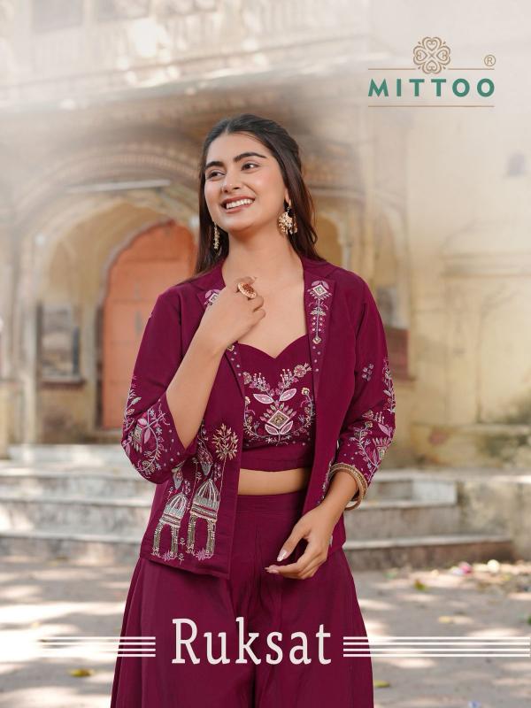 Mittoo Ruksat catalog desginer indo western dress