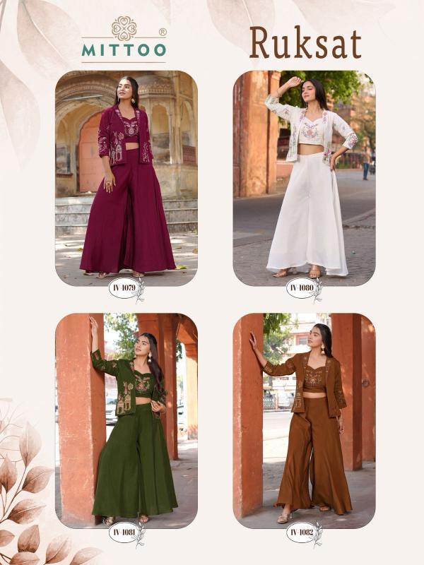 Mittoo Ruksat catalog desginer indo western dress