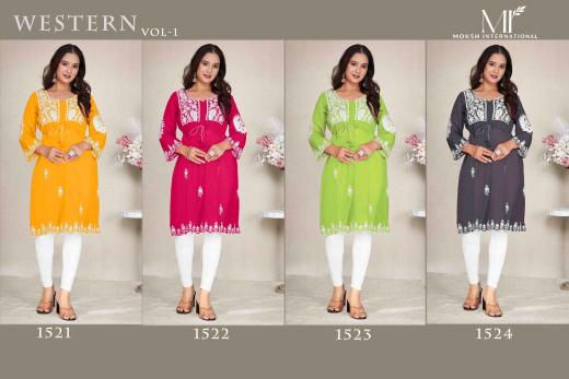 Moksh International Western vol 1 catalog wholesale kurti in dhar