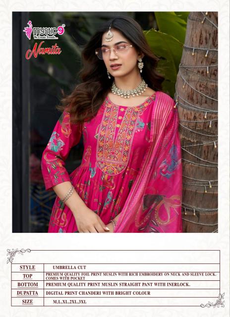 Mystic 9 Namita vol 1 catalog sgs tex kurti manufacturers and wholesalers