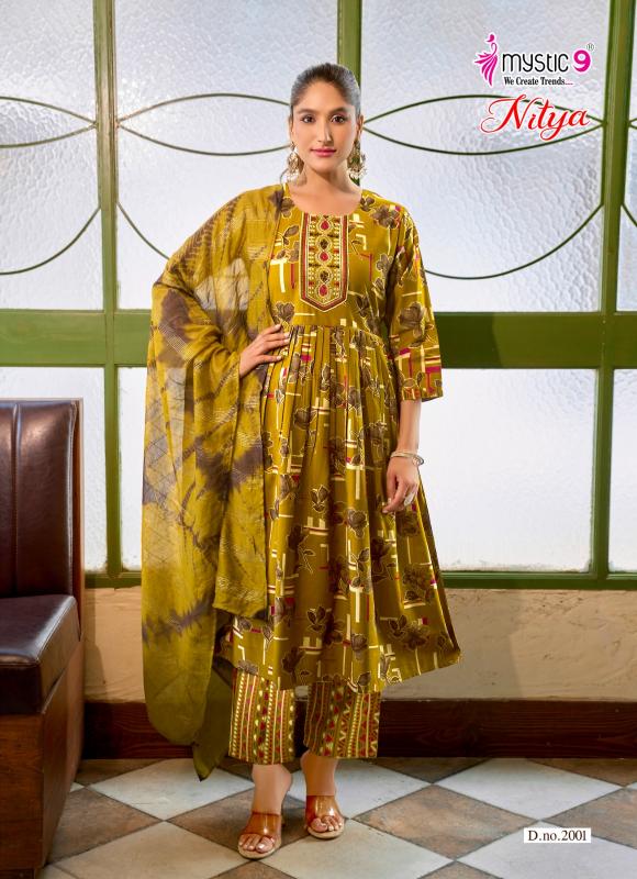 Mystic 9 Nitya vol 2 catalog kolkata party wear kurtis wholesale