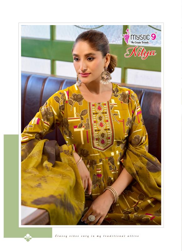 Mystic 9 Nitya vol 2 catalog kolkata party wear kurtis wholesale