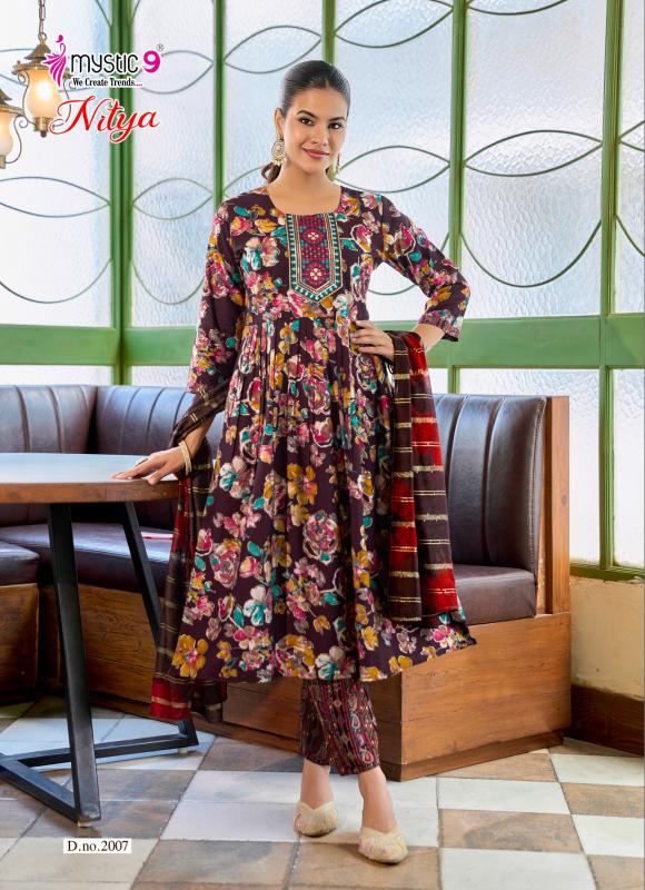Mystic 9 Nitya vol 2 catalog kolkata party wear kurtis wholesale