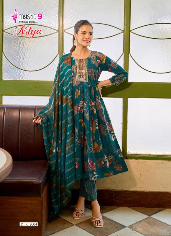 Mystic 9 Nitya vol 2 catalog kolkata party wear kurtis wholesale