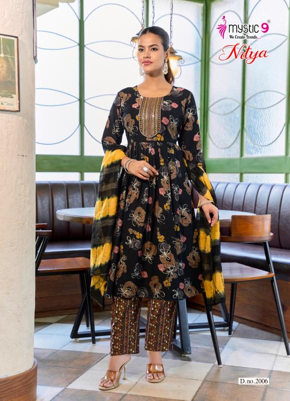 Mystic 9 Nitya vol 2 catalog kolkata party wear kurtis wholesale