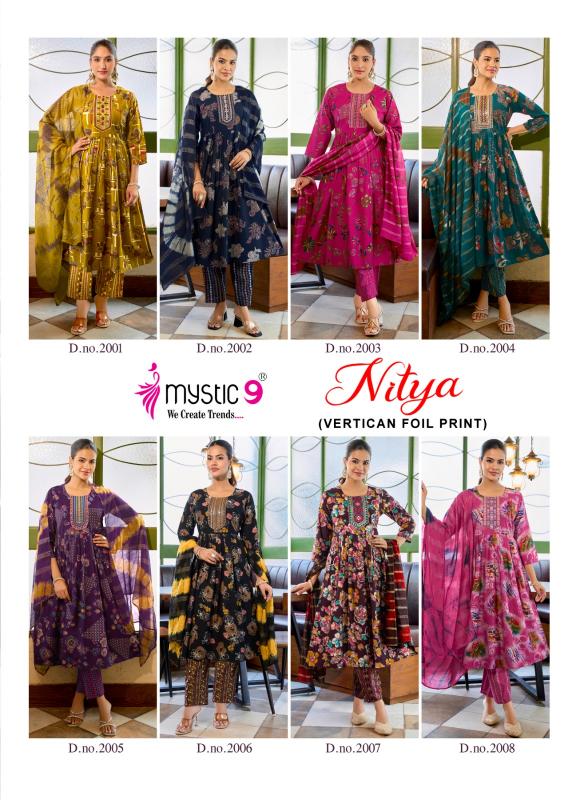 Mystic 9 Nitya vol 2 catalog kolkata party wear kurtis wholesale