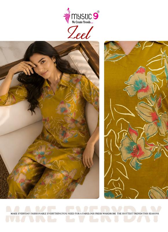 Mystic 9 Zeel vol 3 catalog wholesaler co ord set india