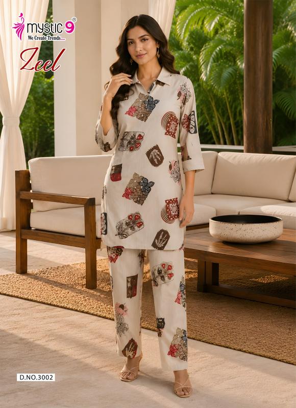 Mystic 9 Zeel vol 3 catalog wholesaler co ord set india