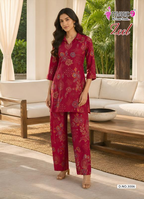 Mystic 9 Zeel vol 3 catalog wholesaler co ord set india