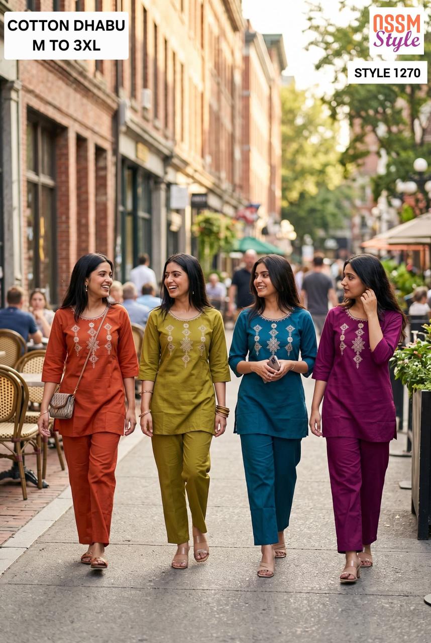 Ossm 1270 catalog coord set women under ₹1000