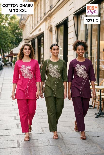 Ossm 1271 C catalog luxury co ord sets
