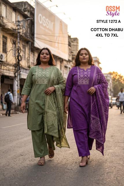 Ossm 1272 A catalog kurti dupatta set in wholesale
