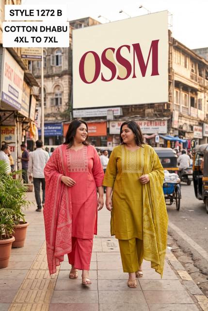 Ossm 1272 B catalog www plus size kurti wholesaler manufacturer