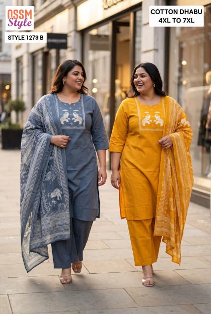 Ossm 1273 B catalog www plus size kurti wholesaler & manufacturer