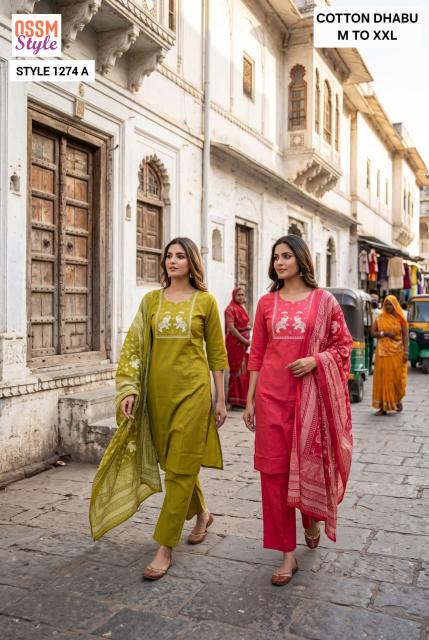Ossm 1274 A catalog v s textiles wholesale kurtis &amp