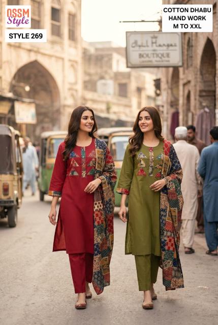 Ossm 269 catalog cotton kurtis wholesale